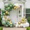 Green Balloon Garland Kit with Sage and Olive Balloons - 112pcs Sage Green Balloons with Gold Butterfly for Weddings, Baby Showers, Birthdays, and...