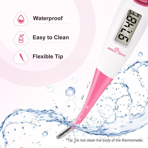 Easy@Home Basal Body Thermometer: BBT for Fertility Prediction with Memory Recall - Accurate Digital Basal Thermometer for Temperature Monitoring ...