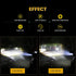 YM E-Bright BA20D Motorcycle bulb Lamp 3 COB 18W LED Bulbs High Low Beam White Pack of 2...
