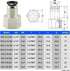 TAILONZ PNEUMATIC Female Straight 5/16 Inch Tube OD x 1/8 Inch NPT Thread Push to Connect Fittings PCF-5/16-N1(Pack of 2)...