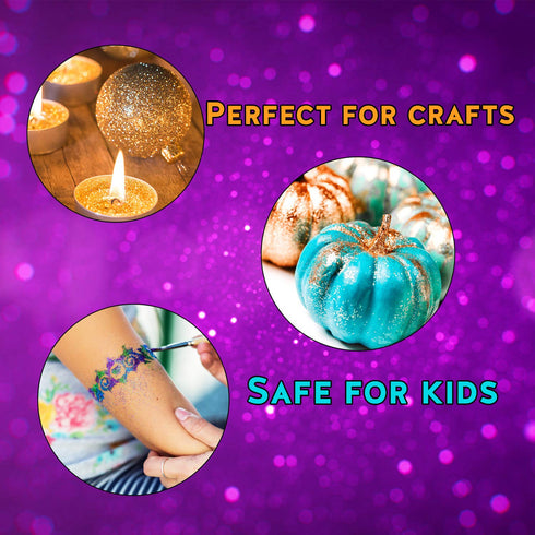 On Point Pink Biodegradable Glitter 1/2 Ounce - Made from Plant Cellulose, Earth Friendly. Perfect for Body, Cosmetics, Crafts, DIY Projects. Can ...