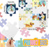 Junkin 100 Pcs Large Blank Puzzle Puzzle Pieces Cutouts DIY Make Your Own Puzzle Kit Paper Puzzle Kit for Classroom Decor Bulletin Board School DI...