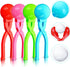 4 Pieces Winter Snow Toys Kit Snow Ball Maker Shape Snow Snowball Maker Snow Maker Outdoor Winter Play Snow Toys for Outdoor Activities (Soccer)...