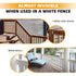 Aluminum Fence Bracket for Vinyl Fencing,Fence Bracket Used for Connecting Panel to Post,Vinyl Fence Brackets Fit 2.75in Rails,Heavy Duty Metal Fe...