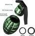 Portable Pill Case Tactical Keychain Pill Container Waterproof Durable Aluminum EDC Holder with Carabiner for Daily Use, Outdoor Activities - Gree...