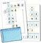 Set of Dry Erase Multiplication and Division Practice White Board, 8" x 12" 2-Digits Mathematics Board with a 4" x 2.5" Multiplication Chart Board...