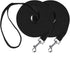 Dog/Puppy Obedience Recall Training Agility Lead - 30ft Training Leash - Great for Training, Play, Camping, or Backyard, 2 Packs Black Long Leash...