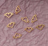 Ruwado 50 Pcs Small Hollow Heart Jewelry Making Kits with 2 Hole Cute 1.5 x 0.8 cm for Women Girls DIY Crafting Beading Necklace Bracelet Keychain...