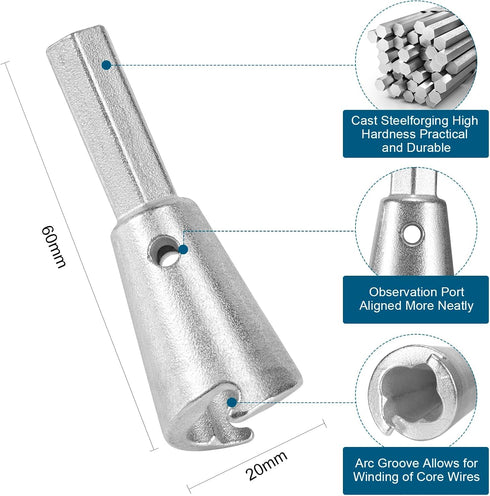 Wire Twister Tool for Drill, Drill Wire Twister, Wire Twisting Tool, Wire Nut Twister for Impact Electrician Wire Wrapping Spinners Tools Cable Wi...