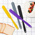 4pcs Silicone Spatula Set Heat Resistant Cake Cream Butter Spatulas Mixing Batter Scraper Non-Stick Flexible Baking Cooking Tool 4 Colors (mix col...