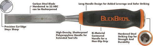 Buck Knives 3/4' COMFORT GRIP CHISEL...