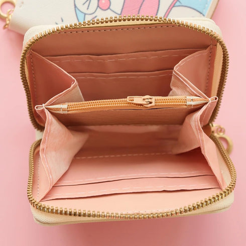 Small Wallet for Women and Girl, Short PU Leather Zipper Cute Coin Purse, 2Pce...