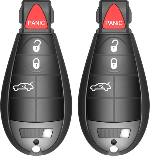 VOFONO 4 Button Key Fob Fit for 2008-2011 Chrysler 300, 2008-2014 Dodge Caravan, 2008-2013 Durango, 2009-2013 Journey, 2008-2012 Charger, 2008-201...