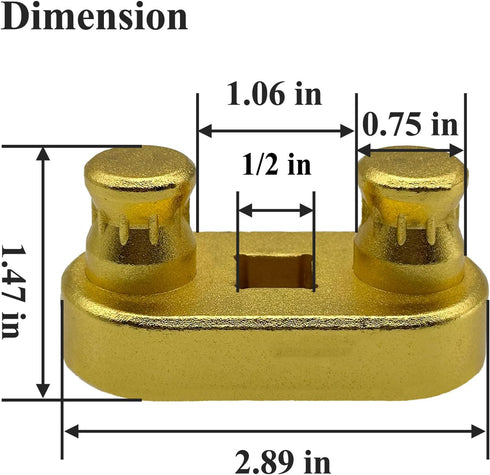77455 Cable Bender Tool, Connects to 1/2'' Ratchet, Wire Bender Tool-Maximum Bending Up to 500 MCM, Gold...