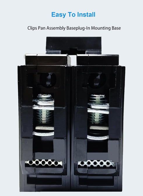 Q290 90-Amp Double Pole Type QP Circuit Breaker Plug-in Mount Standard MCB Thermal Magnetic Protection, 10KA 120/240V, Compatible with Siemens PL ...