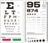 Pocket Eye Chart, Double-Sided Pocket Snellen Eye Chart 6 Feet and Rosenbaum Pocket Eye Chart 36cm, Plastic Eye Chart for Eye Exams 6.5x3.5 Inches...