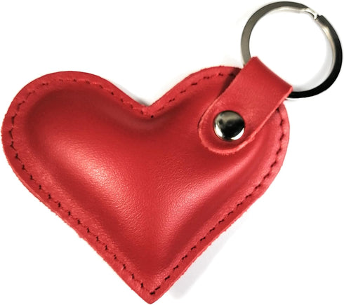 Leather Heart Keychain Bag Charm Key Fob Car Accessories for Women Gift...