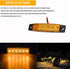 PSEQT 10 Pcs LED Rock Strip Lights Car Underglow Wheel Fender Well Lighting Kits Waterproof for Golf Cart Wrangler Offroad Truck RV UTV ATV Snowmo...