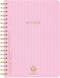 DesignWorks Ink TEXTURED PAPER COVER TWIN WIRE A5 CREST NOTEBOOK - LILAC...