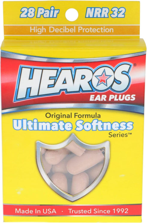HEAROS Ultimate Softness Series Ear Plugs 28 Pair...