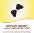 Nature's Way Brain Fuel, Supports Memory and Concentration*, Clinically Studied Cognigrape®, 60 Gummies, Grape Flavored...