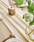 BOXAN Beige Sheer Table Runner - Lightweight Gauze - 30x120 Inch for Ivory Wedding Rustic Boho Wedding Party Bridal Shower Decor Birthday Party Ca...