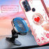 for TCL 30 SE Case (6.52-inch) Girls Women Cute Butterfly Red Heart Clear Soft Silicone Phone Case with Ring Stand Strap Lanyard Shockproof Protec...