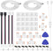 BULIK 4 Pin LED connectors for Strip Lights 8MM L and T Shape Connectors,LED Strip Jumper Connectors for Controller...