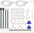 BULIK 4 Pin LED connectors for Strip Lights 8MM L and T Shape Connectors,LED Strip Jumper Connectors for Controller...