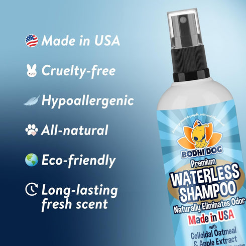 Bodhi Dog Waterless Shampoo | Natural Dry Shampoo for Dogs or Cats | Neutralizes Pet Odor | No Rinse Required | Made with Natural Extracts | Vet A...
