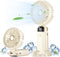 Portable Fan, Mini Handheld Personal Fan 4000mAh Rechargeable Battery Operated Desk Fan with Base, LED Display,5 Speeds Cooling Fan for Travel Cam...