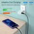 Adaptive Fast Charging Wall Charger Adapter, Eversame 6-Pack Fast Charging Block Travel USB Charger Box Compatible Samsung Galaxy S10 S9 S8 S7 S6 ...
