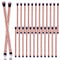 24 Pcs Eyeshadow Smudge Brush 2 in 1 Eyeshadow Brush 2 Double Ended Concealer Brush Under Eye Small Soft Firm Pointed Foundation Makeup Applicator...