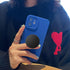 Multi-Function Cell Phone Stand, Blue Black Marble Heart Expanding Stand Grip for Smartphones and Tablets (4 Pack), PENGY-45...
