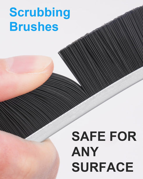 CODOGOY Crevice Cleaning Brush 3 Pack Multifunctional Gap Cleaning Brush Tool Bathroom Gap Brush Grout Cleaner Brush Hard Bristle Crevice Black Cl...