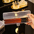 Portable Travel Cosmetic Brush Holder Dispenser Portable Cutlery box Storage Box with Transparent Lid Fixed Frame Storage Jar Cotton swab box Dent...