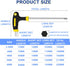 JONMON Bike Hex Key Allen Wrenches Set - 2.5/3/4/5/6mm Bicycle T-handle Long Arm Hex Key with Ball End Screwdriver Hand Tool for Bike Pedal Handle...
