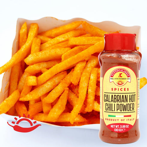 TUTTOCALABRIA Calabrian, Chili Powder, Hot, Shaker, 110 g, 3.88 oz All Natural, Non-GMO, Product of Italy...