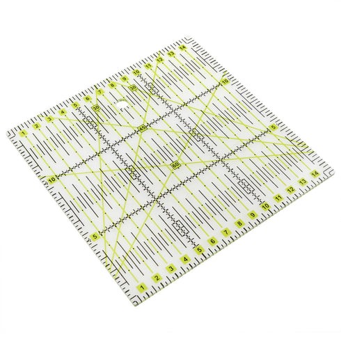6X 6-inch Quilting Ruler Square Non-Slip Acrylic Quilting Ruler Suitable for Quilting, Sewing and DIY Craft Fabric Cutting Ruler -1PCS...