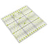 6X 6-inch Quilting Ruler Square Non-Slip Acrylic Quilting Ruler Suitable for Quilting, Sewing and DIY Craft Fabric Cutting Ruler -1PCS...