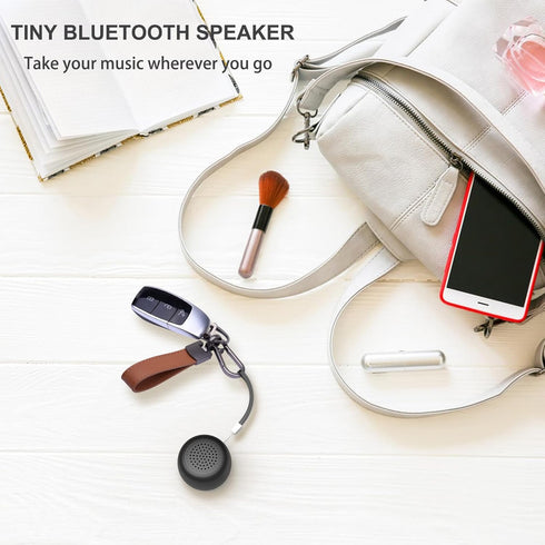 Mini Bluetooth Speaker, Small Tiny Portable Bluetooth 5.0 Speakers Perfect for Outdoor Indoor(Black)...