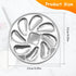 3 Pack Oyster Plate, Stainless Steel 8 Slots Oyster Grill Pan with Center Slot Multi-Functional Grill Pan for Oysters and Scallop, Sauce and Lemon...