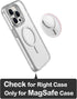 metisinno Magnetic Base Mirror Compatible with PopSocket Phone Grips and iPhone MagSafe Cases, Compact Makeup Mirror, Peach Pink...