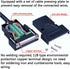 1PCS DB25 Solderless RS232 D-SUB Serial to 25-pin Port Terminal Female Adapter Connector Breakout Board with Case Long Bolts Nuts (Female)...