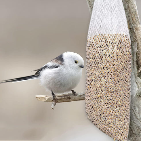 6 Pieces Thistle Finch Sock Bird Feeder, IOUALEY Wild Bird Food Mesh Sock Feeder Instant Seed Sack Supply Tools Hanging Kits for Wildlife Goldfinc...