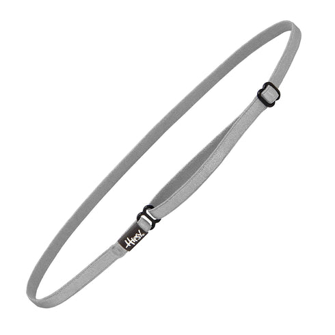 Hipsy Women's Elastic & Adjustable Stretchy Running Headband Multi Pack (Black & Silver Elastic 2pk)...