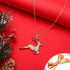 Christmas Necklaces Xmas Tree Snowflake Reindeer Bell Pendant Necklace for Women Holiday Long Necklace Set Jewelry Gifts...