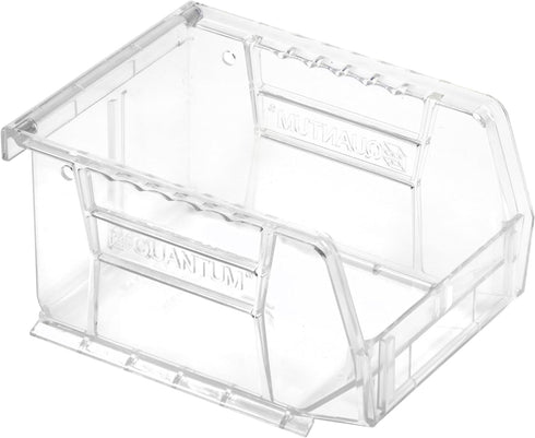 Hudson Exchange 5-1/2" x 4" x 3" Plastic Stackable Storage Bin and Hanging Container (Crystal Clear)...