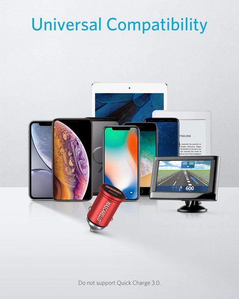 Mini Car Charger 40W USB C Fast Charging Adapter Compatible iPhone, Type C Car Charger with Cigarette Lighter Plug, Automobile Chargers for Cell P...