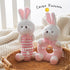 Plush Baby Soft Rattle Toys, Pink Bunny Baby Rattles for Infants Baby First Stuffed Animal Plush Rattle Shaker Set for Newborns Soft Ring Rattle S...